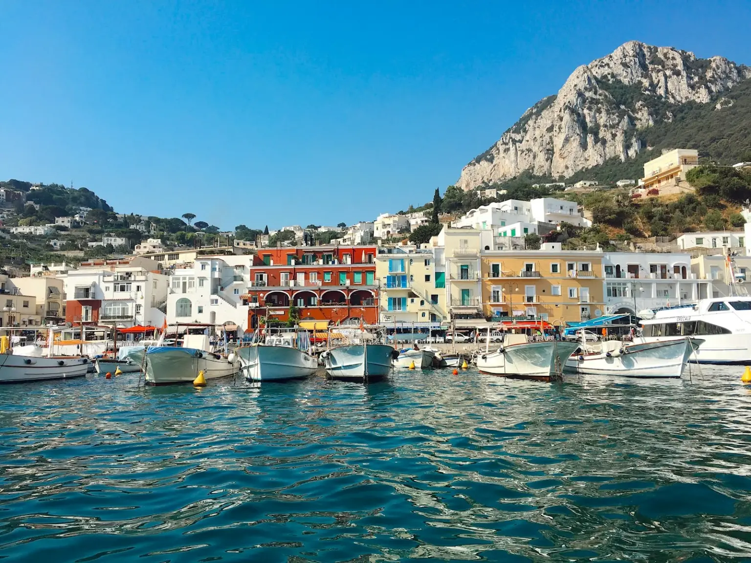 Boats in the marina at Capri