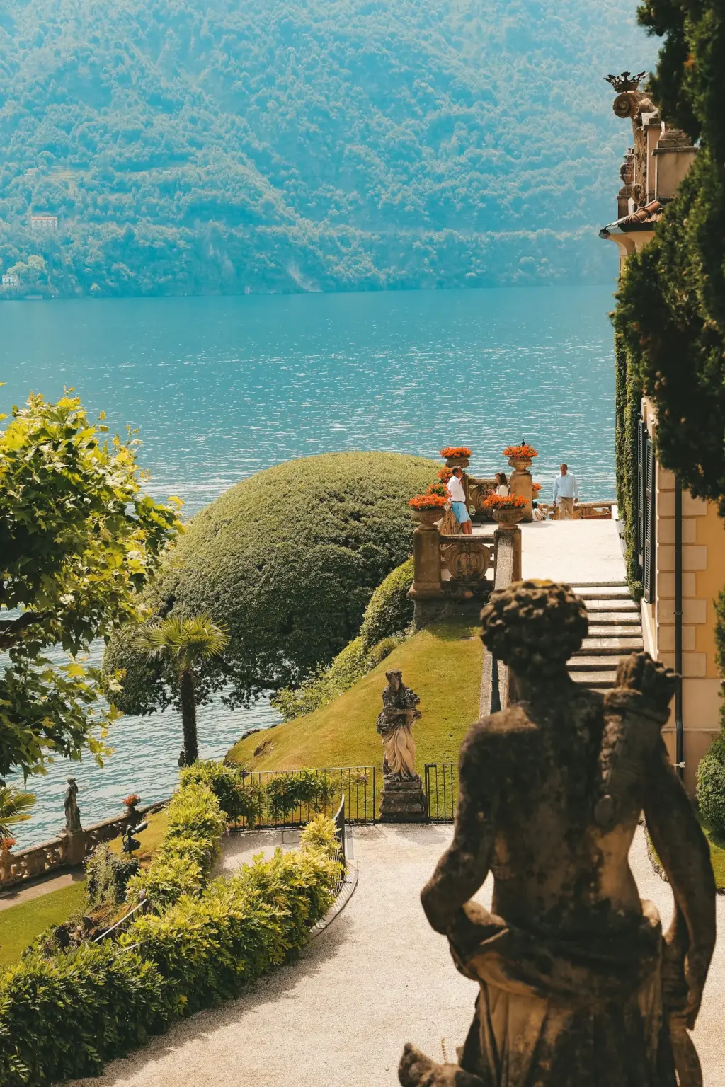 The waterfront on Lake Como