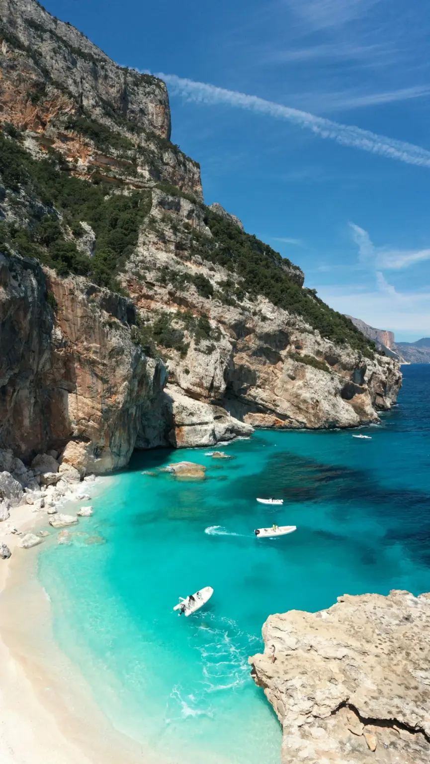 Green hills above the sea in Sardinia
