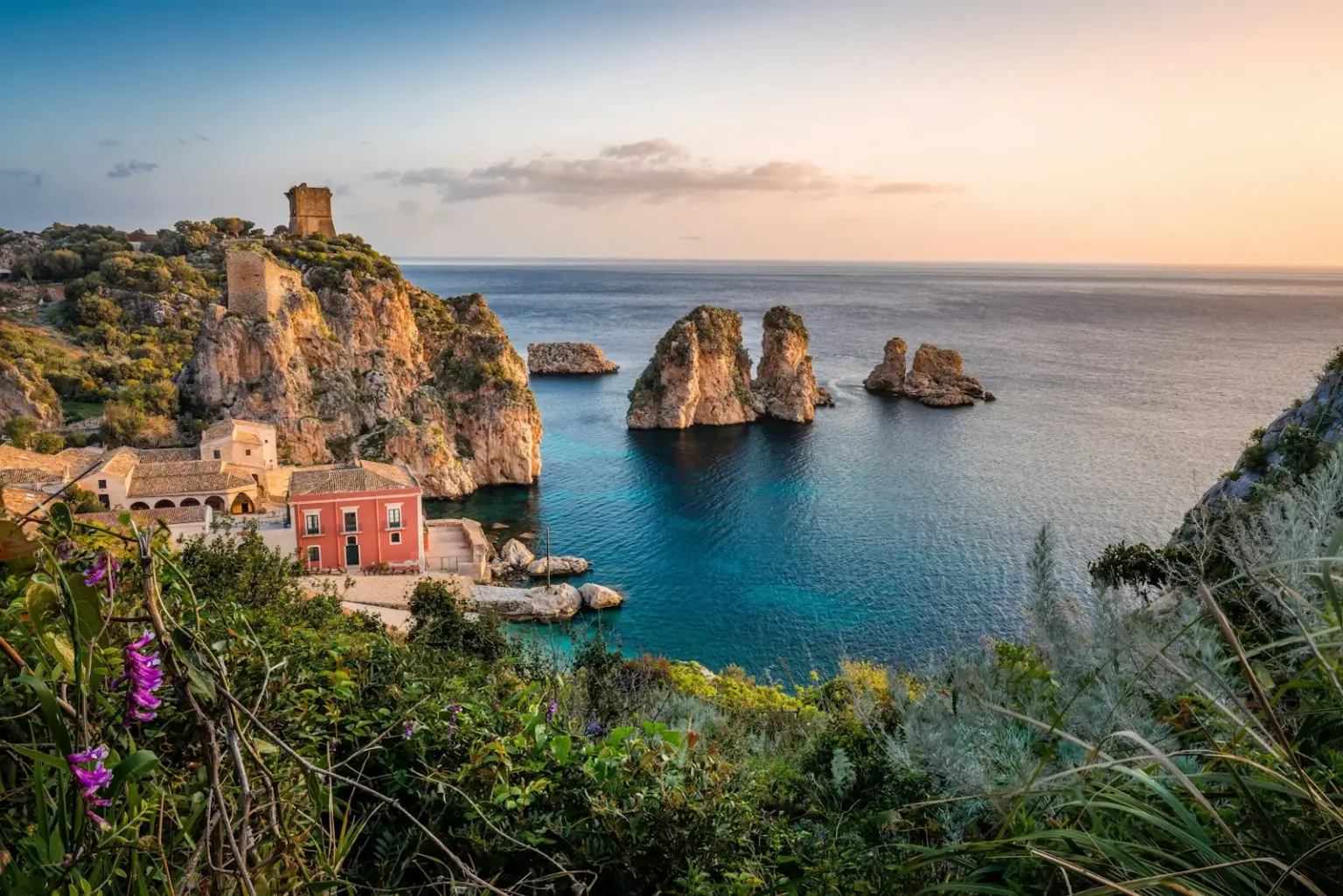 The Sicilian coast at Taormina